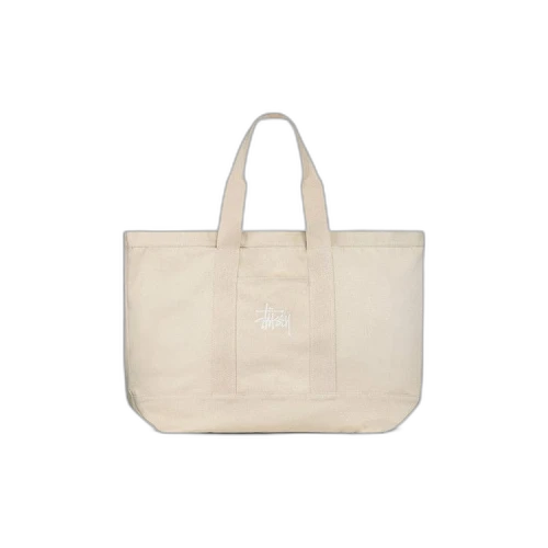 Stussy Canvas Extra Large Tote Bag 'Natural'