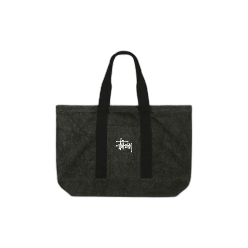 Stussy Canvas Extra Large Tote Bag Washed Black