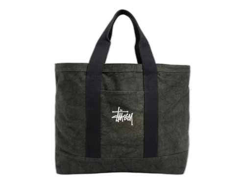 Stussy Canvas Extra Large Tote Washed Black