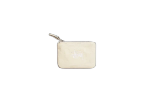 Stussy Canvas Coin Pouch Natural