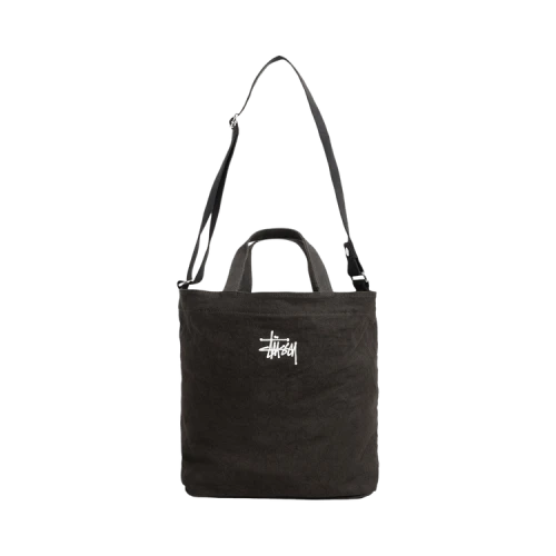 Stussy Canvas Crossbody Bag 'Washed Black'