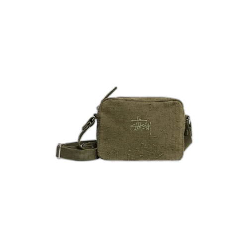 Stussy Needle Punch Side Pouch Olive