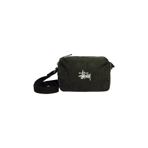 Stussy Needle Punch Side Pouch 'Washed Black'