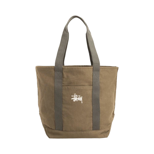 Stussy Canvas Market Tote Green