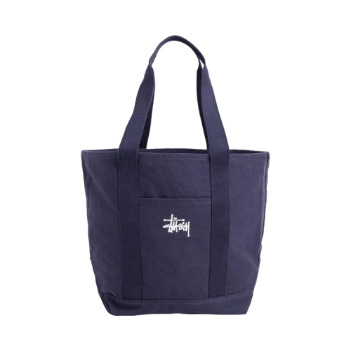 Stussy Canvas Market Tote Bag 'Navy'