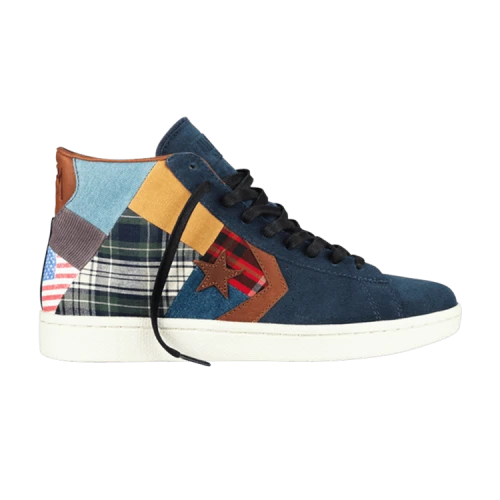 Converse Stussy x Pro Leather FS Mid 'Navy Patchwork'