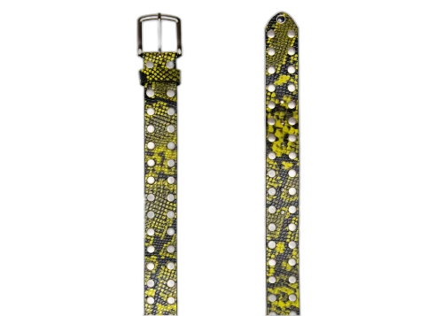Stussy 8 Ball Studded Belt Green Snake Print Leather