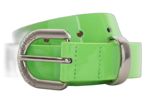 Stussy Patent Leather Belt Neon Green