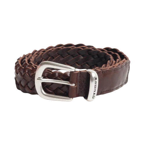 Stussy Braided Leather Belt 'Brown'