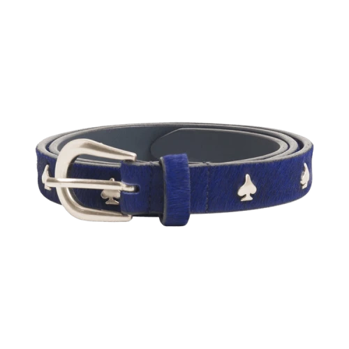 Stussy Spade Emblem Belt 'Hairy Navy'
