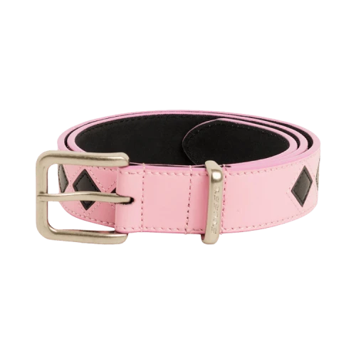 Stussy Argyle Leather Belt 'Pink'