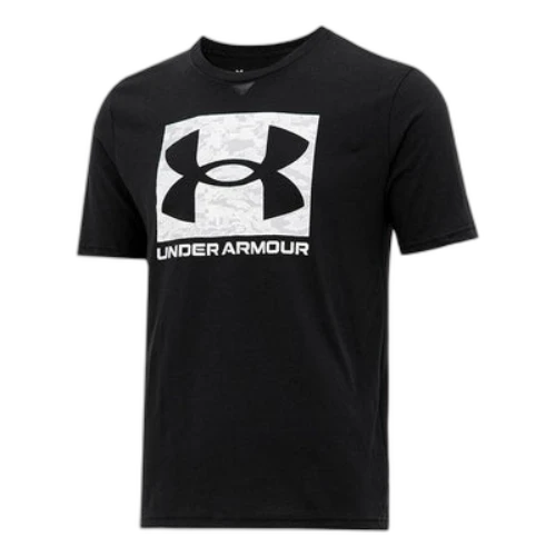 Under Armour ABC Camo Boxed Logo Short Sleeve T-shirt 'Black White'