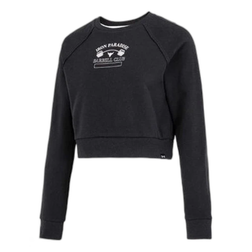 Under Armour Project Rock Home Gym Fleece Sweatshirt 'Black' (Women's)