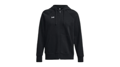 Under Armour Women's UA Rival Fleece Full-Zip Hoodie Black/White