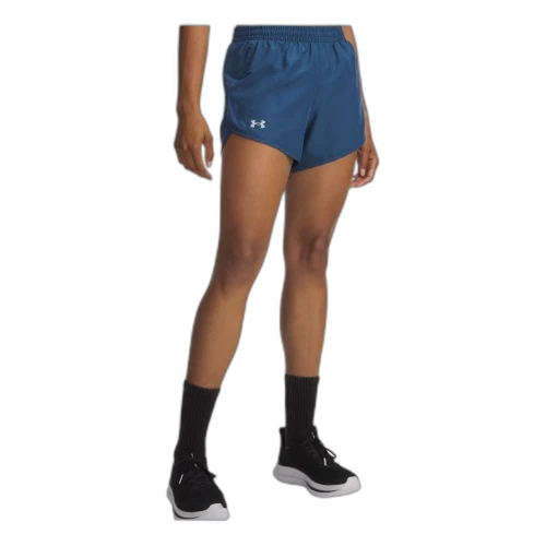 Under Armour Fly-By 3" Shorts Asia Sizing 'Wham Blue Reflective' (Women's)