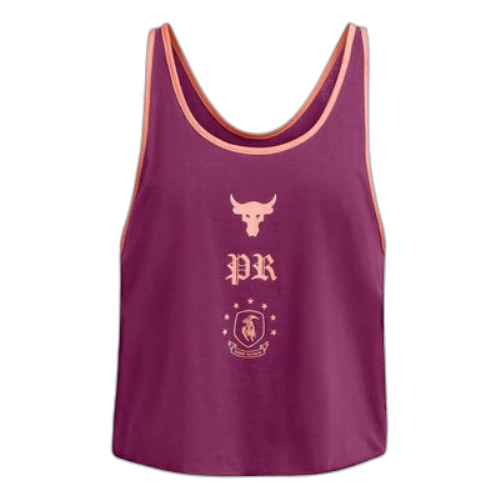 Under Armour Project Rock Badge of Honor Tank 'Purple' (Women's)
