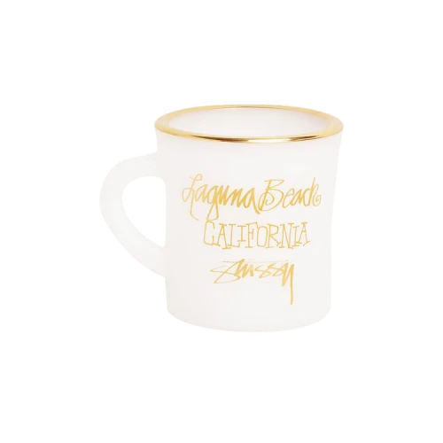 Stussy Laguna Milk Glass Mug 'White'