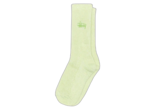 Stussy Shaggy Mohair Sock Light Lime