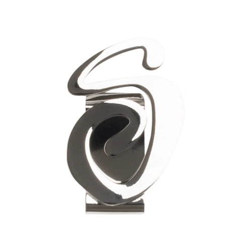 Stussy Swirly S Money Clip 'Silver'