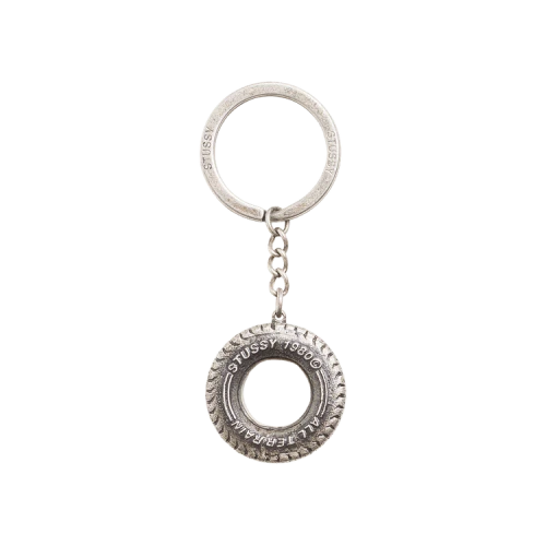 Stussy Tire Keychain 'Silver'