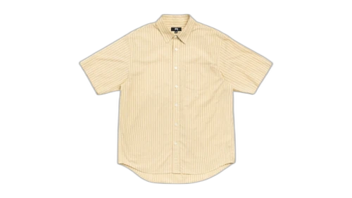 Stussy Standard SS Shirt Yellow Stripe