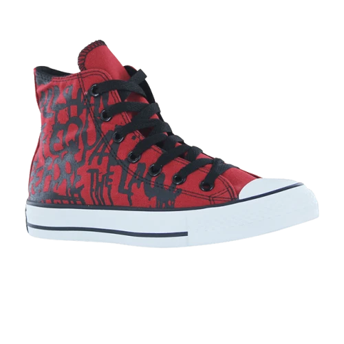 Converse Chuck Taylor All Star Hi Top Rock Script Print Red