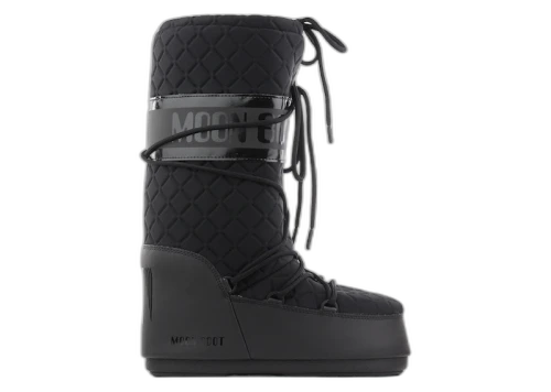 Moon Boot Icon Quilt Boot Black
