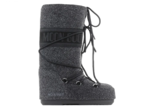 Moon Boot Icon Felt Boot Grey