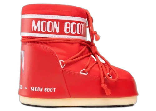 Moon Boot Icon Nylon Low Boot Red