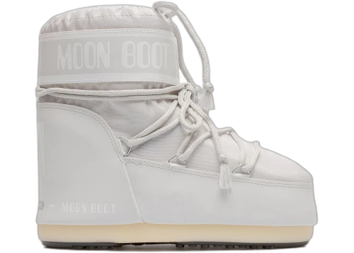 Moon Boot Icon Nylon Low Boot Glacier Grey (The Original Heel Logo)