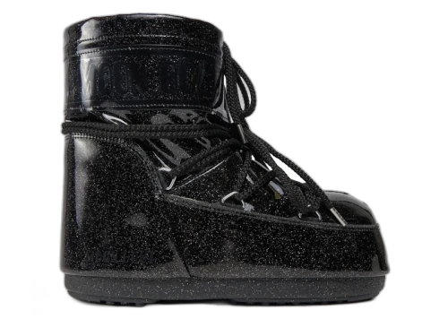 Moon Boot Icon Glitter Low Boot Black