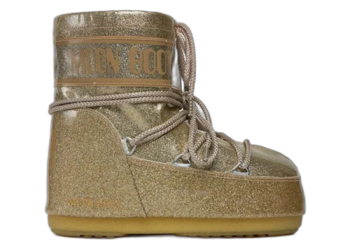 Moon Boot Icon Glitter Low Boot Gold