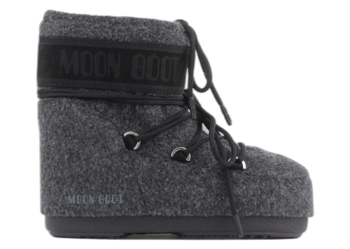Moon Boot Icon Felt Low Boot Dark Grey