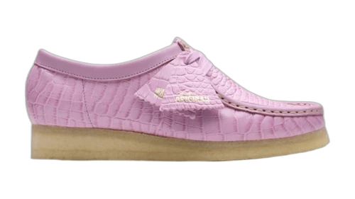 Clarks Originals Wallabee Croc Mauve