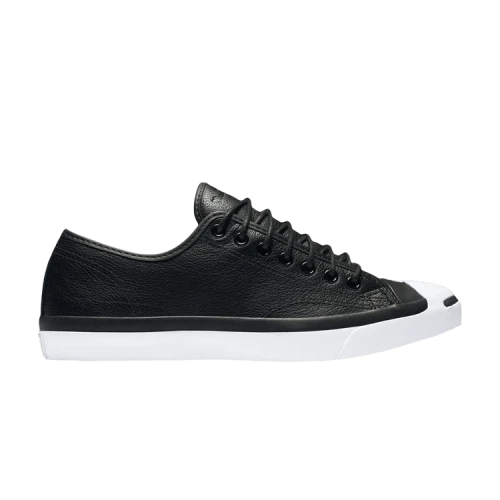 Converse Jack Purcell Tumbled Leather Low 'Black'