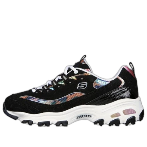 Skechers D'Lites Leather 'Black Multi' (Women's)