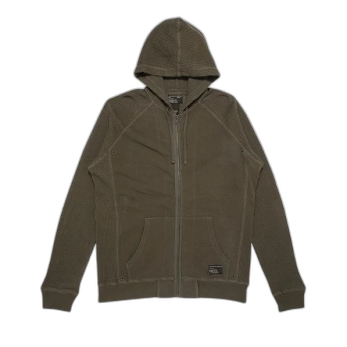Stussy Outergear Zip Up Hoodie 'Olive'