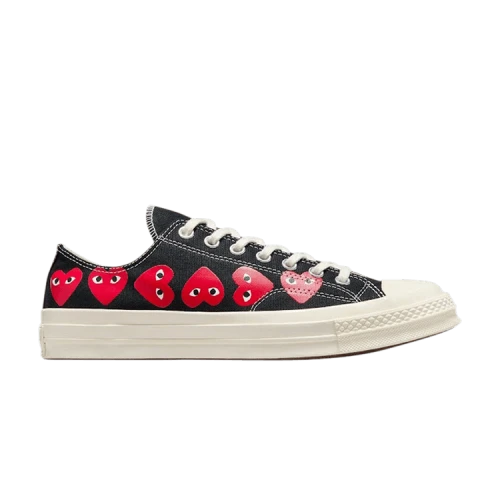 Converse Comme des Garçons PLAY x Chuck 70 Low 'Multi Heart - Black'