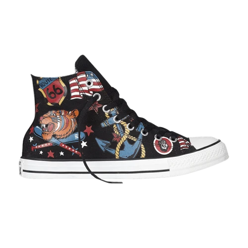Converse Chuck Taylor All Star High 'Cartoon Graffiti American - Black'