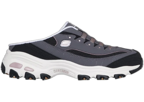 Skechers D'Lites Nostalgic Breeze Black Charcoal Pink (Women's)
