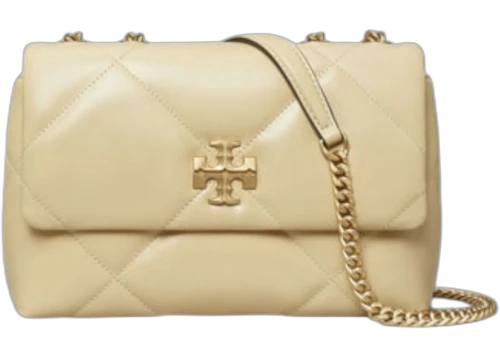 Tory Burch Kira Diamond Quilt Small Convertible Shoulder Bag Vanilla Soft Serve