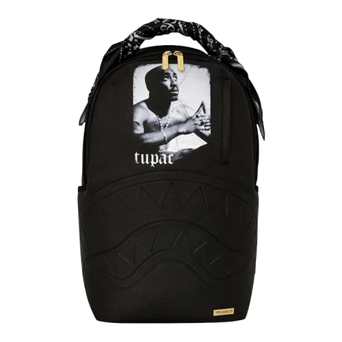 Sprayground Tupac Poetry Bandana Handle Backpack 'Black'