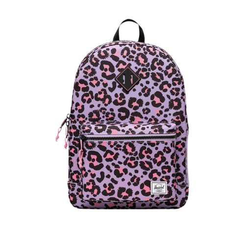 HerscheL 26L Heritage Backpack 'Scribble Leopard Sachet Pink'
