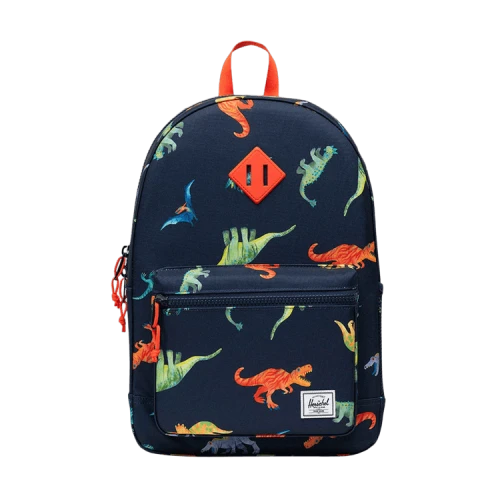HerscheL 26L Heritage Backpack 'Watercolour Dinos Darkest Navy'
