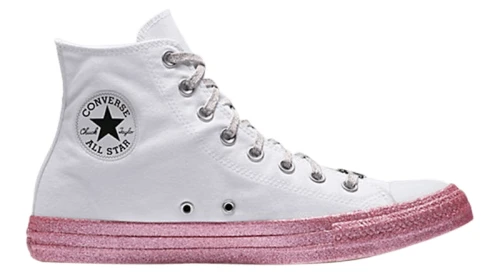 Converse Chuck Taylor All Star High Miley Cyrus White Pink