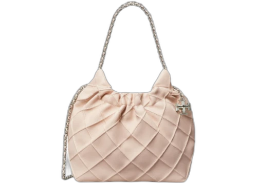 Tory Burch Fleming Mini Hobo Bag Soft Pink