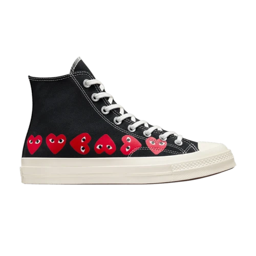 Converse Comme des Garçons PLAY x Chuck 70 High 'Multi Heart - Black'
