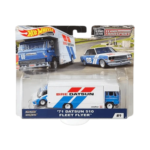 Hot Wheels 2019 Team Transport D Fyt14 Fleet Flyer w/ Mercedes-Benz 190e