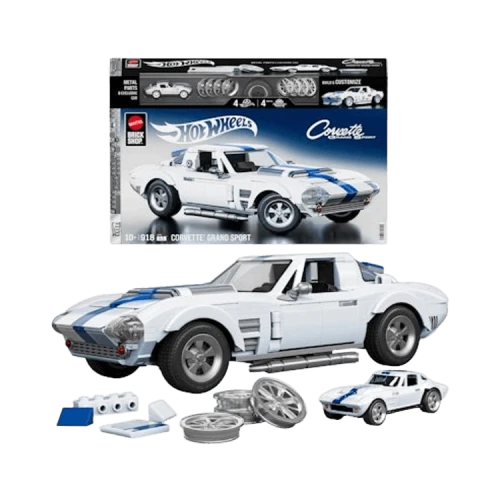 Hot Wheels Brick Shop Corvette Grand Sport Building Set
