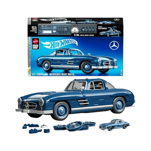 Hot Wheels Brick Shop Mercedes-Benz 300 Sl Building Set